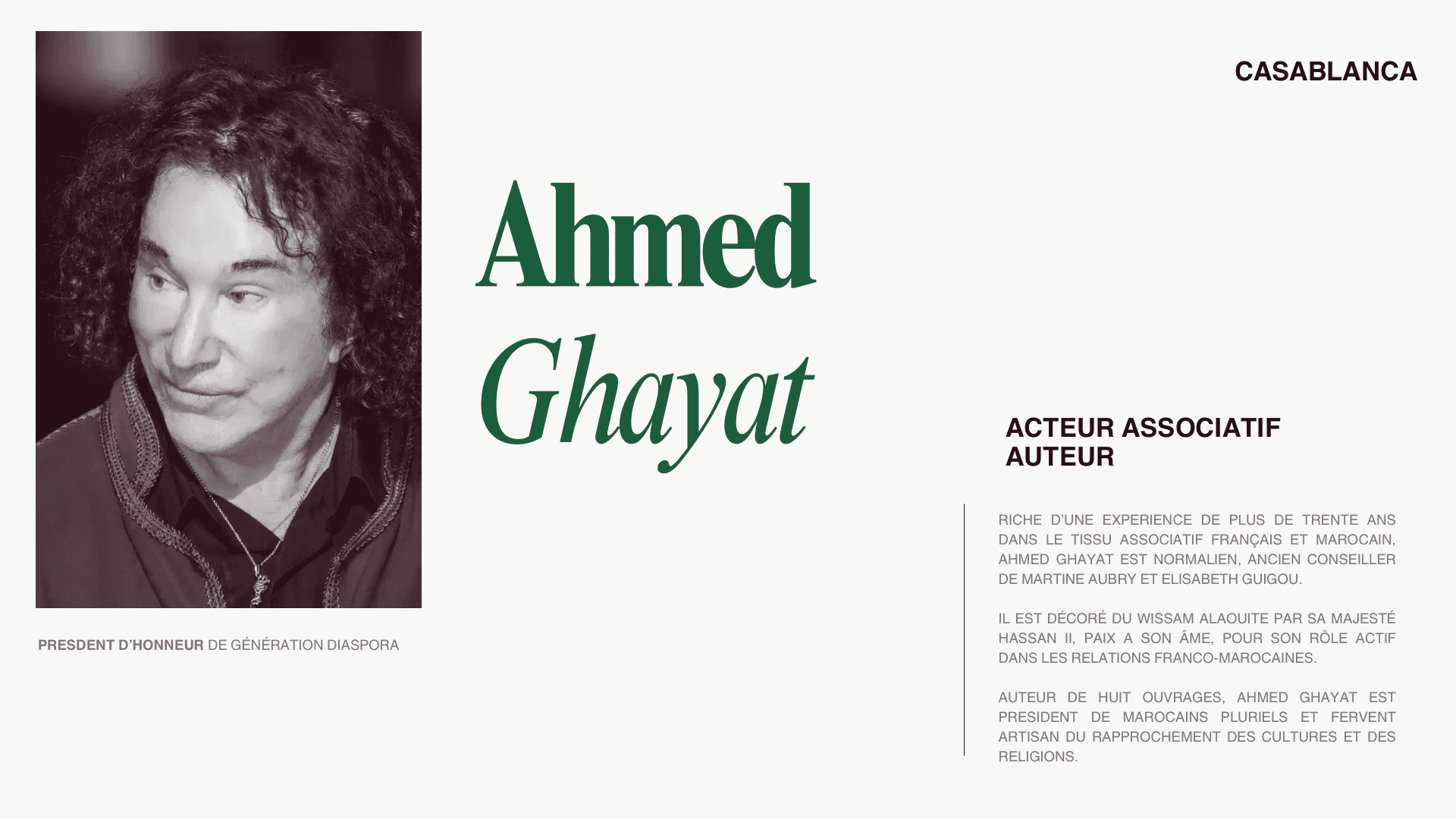 Bio de Ahmed Ghayat
