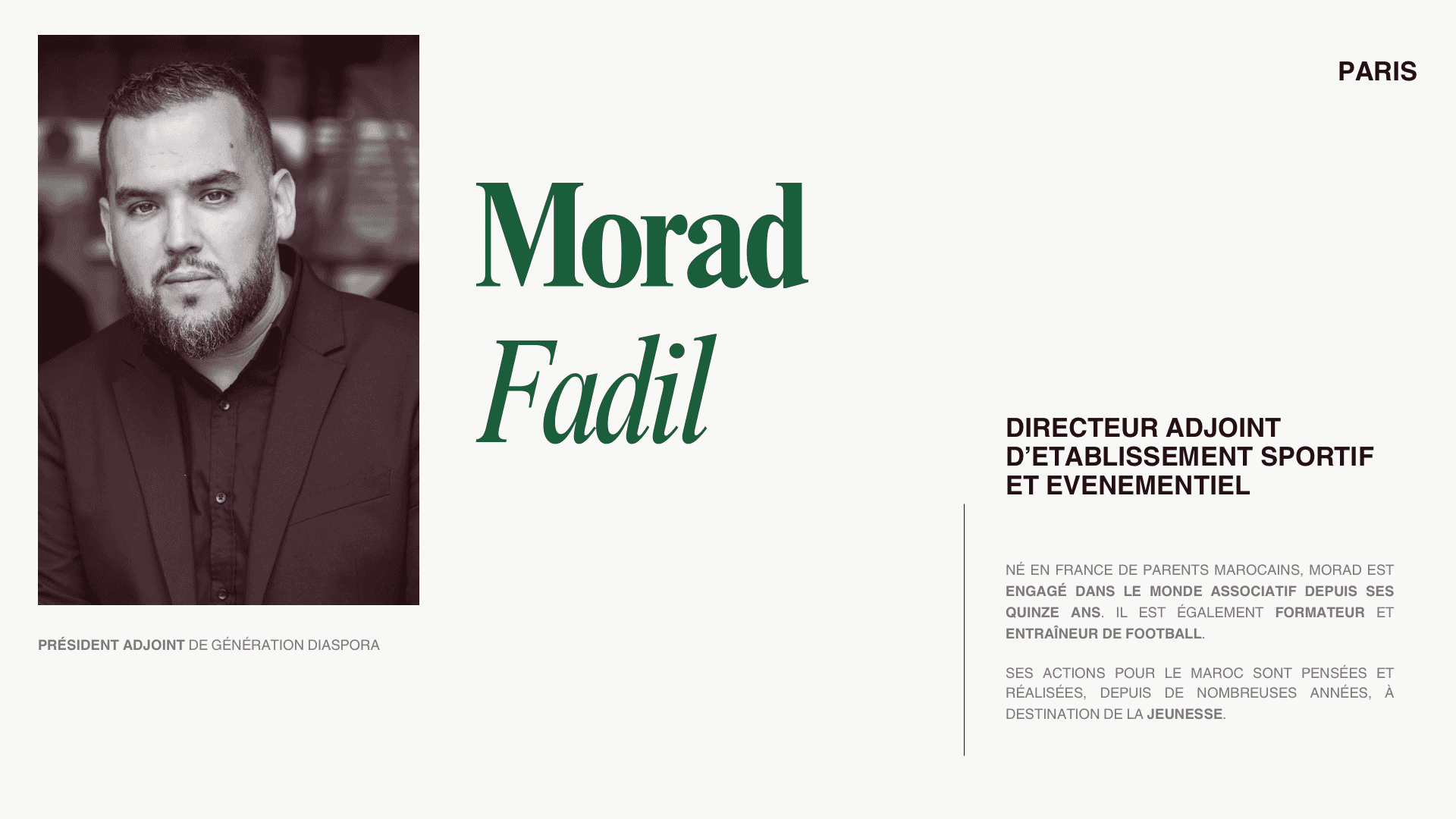 Bio de Morad Fadil