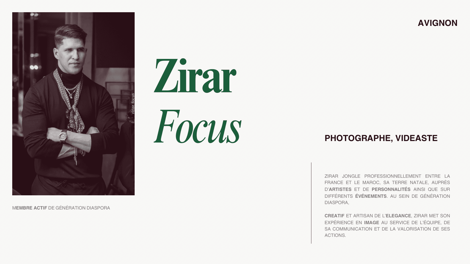 Bio de Zirar Focus