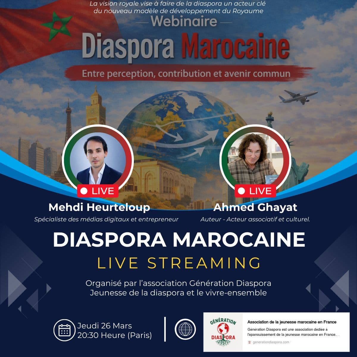 Webinaire Diaspora Marocaine